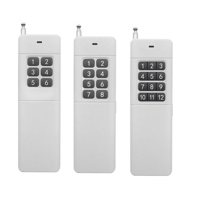 433 MHz wireless RF remote control switch EV1527 learning code 12 key remote control