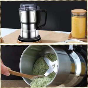 เครื่องบดกาแฟไฟฟ้าสแตนเลส 4 ใบมีด สำหรับบดเครื่องเทศและเครื่องปรุงรส ขายดี - Product Image 4