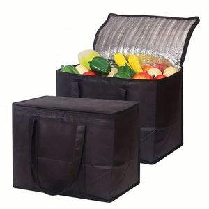 Bolsas de Compras Aisladas de Gran Capacidad, Plegables, Reutilizables, Bolsa Térmica Suave y Ligera para Entrega de Alimentos Calientes y Fríos - Product Image 1