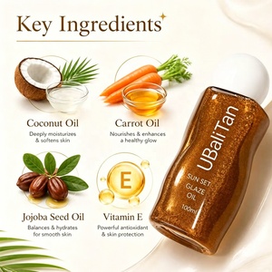 Aceite Bronceador al por Mayor, Aceite Corporal Hidratante con Brillo, Logotipo Personalizado OEM ODM - Product Image 2
