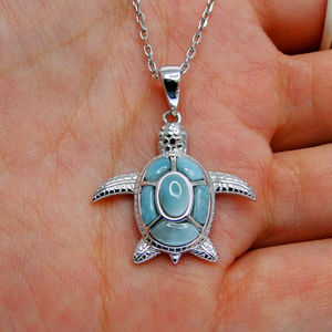 เครื่องประดับเงินแท้ 925 ออกแบบเอง จี้ลาร์ิมาร์ ดีไซน์เฉพาะตัว อัญมณีและพลอย เจมส์ เดอะ จิวเวลส์ - Product Image 3