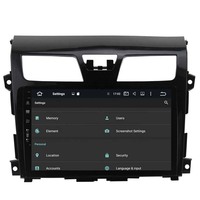 Stereo Mobil Android 10.1" Layar Sentuh IPS dengan Navigasi GPS, CarPlay, dan Pemutar Multimedia untuk Nissan Altima 2013-2015
