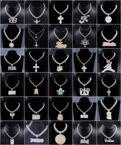 Hip Hop <b>Charms</b> 925 <b>Silver</b> 18K gold Plated Iced Out VVS Moissanite Round Brilliant Cut cross brand Custom GRA Certified for Men - Product Image 6