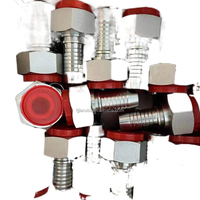 Nouvel adaptateur en acier au carbone forgé haute pression, raccord de tube JIC mâle avec joint torique, coude à 45 degrés, raccord de tuyau réglable ISO9001