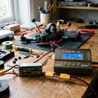 Câble adaptateur Amass XT60H, faisceau de connecteurs XT60 pour la charge de batteries au lithium d'avions modèles réduits, fil d'extension 30A