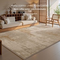 Tapis moderne de luxe Wabi Sabi, imperméable, doux, antidérapant, pour salon, chambre, canapé, décoration intérieure, polyester