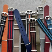 Couleurs remplaçables Bracelets de montre en nylon Bracelets bleus de luxe 18/20/22/24mm Bracelet de montre