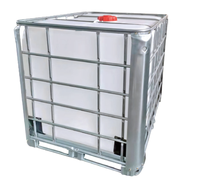 Réservoir IBC 500L/1000L/1200L en plastique HDPE Conteneur de vrac intermédiaire neuf pour eau liquide stockage d'azote liquide
