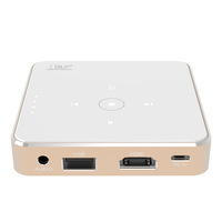 Mini projecteur DLP domestique, compatible 3D, 1080P, projecteur de poche portable avec système d'exploitation Linux pour cinéma maison et utilisation mobile