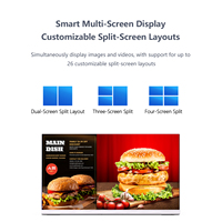 SINGFOR Écran de menu électronique intelligent pour restaurant de 24 pouces, affichage Android WiFi pour café, CMS géré dans le cloud, RK3568 1+8 Go