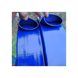 خرطوم تصريف مياه مسطح بقطر كبير ناعم من القماش مضفر ضغط منخفض 1 من كلوريد البولي فينيل - Product Image 5