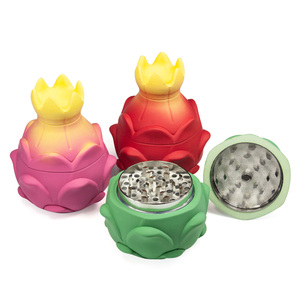 GP122514 Broyeur à herbes 4 couches en plastique et métal au design fruit de dragon multicolore, personnalisable avec logo - Product Image 5