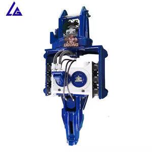 Гидравлический вибромолот для вертикальной забивки свай, подходит для свай длиной 5-9 метров, навесное оборудование для экскаватора, самое продаваемое оборудование для забивки свай - Product Image 1