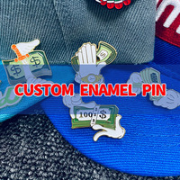 Épingles en émail personnalisées en dollar, symbole drôle d'argent, insigne en émail doux, épingles en dollars USD de dessin animé