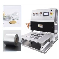 Machine de scellage pneumatique à 9 plateaux haute performance pour macarons, mochi, sachertorte et coupes de sauce
