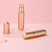 Mini flacon pulvérisateur de parfum en verre vide rechargeable avec bouchon à vis 5ml, idéal pour les voyages - Modèle Guangdong F808