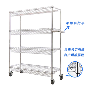 Nsf-מוסמך מסחרי ברמה מסחרית מדפים מערכת חוט קלאסיות עם פח מתכת עבור צרכי אחסון - Product Image 4