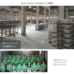 Màu xám băng màu đồ ăn dưới tráng men tấm ăn tối 10.5 inch Triều Châu tấm gốm nhà hàng Món ăn Bộ đồ ăn - Product Image 6