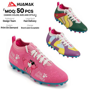 HUAMAK MOQ Bajo, 50 Piezas, <span class=keywords><strong>Botas</strong></span> de <span class=keywords><strong>Fútbol</strong></span> con Logotipo Personalizado, Diseño de Dibujos Animados, para Hombre y Mujer - Product Image 1