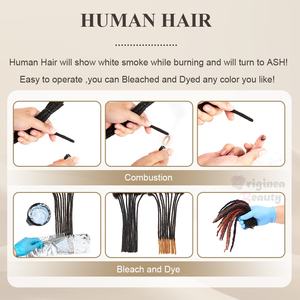 Micro Locs Naturali Brasiliani Neri Originea 4-24 Pollici 0,6cm <span class=keywords><strong>Capelli</strong></span> Vergini Remy 100% Umani Estensioni Dreadlock <span class=keywords><strong>per</strong></span> Uomini/Donne - Product Image 4