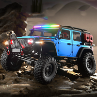 Camion RC Crawler 4x4 à l'échelle 1/10 RUBICON RTR avec moteur brossé 550 et lumières LED, résistant aux éclaboussures IPX4