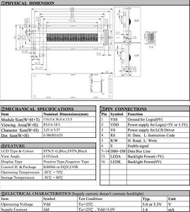 2002A 5V Character <strong>LCD</strong> 20*<strong>2</strong> <strong>Display</strong> Screen Module STN Blue / Yellow /Green Backlight 20x2 <strong>Lcd</strong> <strong>Display</strong> - Product Image 4