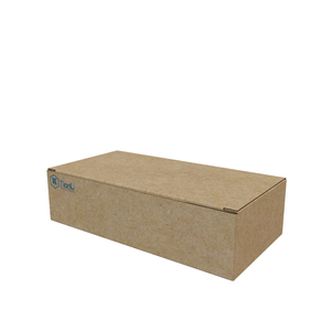 Caja cuadrada de tinta de soja de grado alimenticio de nuevo diseño, caja desechable de papel Kraft para hamburguesas, sándwich, hamburguesa, pollo frito, caja de embalaje para patatas fritas - Product Image 2