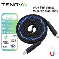 Câble de données magnétique Tenova Factory 1M 2M TYPE-C 48V 5A 240W à charge rapide pour iPhone 17