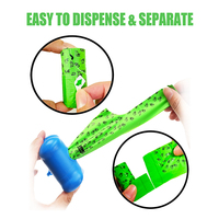 Compostaje impreso personalizado, respetuoso con la tierra, almidón de maíz, biodegradable, compostable, bolsa de tratamiento de residuos de caca de Mascota, bolsa de caca de perro