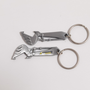 Porte-clés élégants et robustes pour excavatrices avec logo numérique personnalisé pour les entreprises d'ingénierie et les cadeaux pour le personnel - Product Image 1