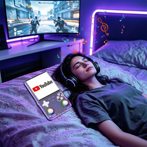 Console de jeu portable rétro R36 Ultra YT 4 pouces IPS avec 20000 jeux, Linux, 64 Go, Wi-Fi, pour regarder des vidéos et voyager - Product Image 4