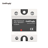 Relais statique monopolaire AC RM1E60AA25, commutation analogique, entrée 4-20mA, module de relais SSR 25A 600VAC