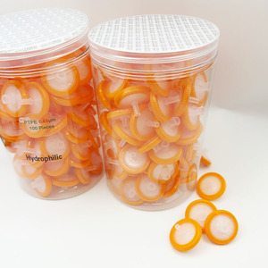 ตัวกรองเข็มฉีดยา PTFE แบบ Hydrophilic ขนาด 0.45 ไมครอน 25 มม. อุปกรณ์ห้องปฏิบัติการ - Product Image 1