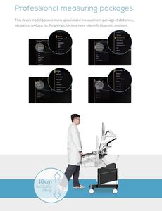 अनुकूल मानक 21.5 इंच मॉनिटर ट्रॉली रंग डॉपलर अल्ट्रासाउंड - Product Image 6