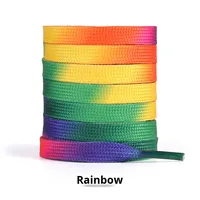 Sangle plate dégradée arc-en-ciel imprimée en polyester pour hommes et femmes, largeur 8 mm, style sport décontracté YNBG XD406