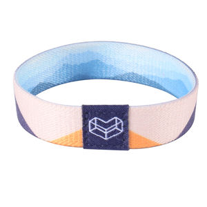 Çin Polyester özel süblimasyon Logo baskı ince yetişkin için elastik bileklik el bilek bandı bileklik bileklik satın - Product Image 4