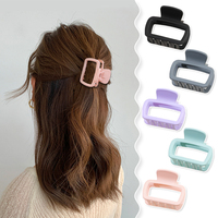 Coréen Mat Grande Pince à Cheveux Antidérapante Pinces à Cheveux Grandes Pinces à Cheveux pour Femmes