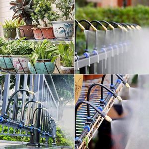 Buse d'atomisation rotative universelle 8 mm, arroseur réglable pour refroidissement et humidification, kit d'irrigation en plastique - Product Image 4