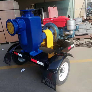 Pompe auto-amorçante pour moteur diesel, mobile, pour contrôle des inondations, drainage, eaux usées, irrigation, municipal, d'urgence, haut débit DN150 - Product Image 1