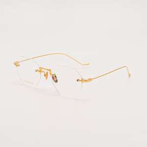 Monturas de Gafas de Titanio sin Aro, Totalmente en Stock, Proveedor Rápido, <span class=keywords><strong>Descuento</strong></span> de Fábrica, Venta al por Mayor y al Detal, Logotipo Personalizado, Monturas de Gafas en Stock - Product Image 4