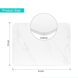 新型硅藻土石垫超吸水大理石餐具干燥垫厨房柜台石盘干燥垫 - Product Image 2