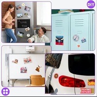 Hojas Magnéticas Flexibles Imprimibles de 8.5" X 11", Papel Fotográfico Magnético con Vinilo Blanco para Impresora de Inyección de Tinta