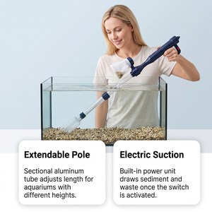 Bomba Elétrica Automática para Limpeza de Aquários: Trocador de Água, Aspirador de Resíduos e Lavador de Areia a Pilha (Acessório para Aquário) - Product Image 3