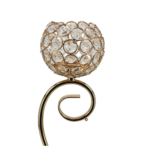Haute qualité nordique Vintage or cire chandelier à la main cristal verre décoration de la maison galvanoplastie boîte de mariage nordique - Product Image 4