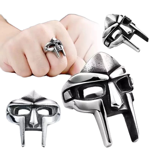 Vintage Medieval Spartan Helmet Polished Steel Warrior Armor Mask <b>Ring</b> Gothic Halloween Cosplay Collectible Decor Gift - Product Image 2
