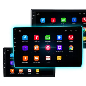 Autoradio multimédia universel avec écran tactile, Android 9.0, 2.5D, navigation GPS, lecteur DVD, 2 Din, audio stéréo, 10"