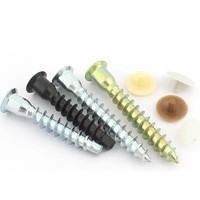 Vis autotaraudeuses à tête hexagonale plate en acier au carbone pour meubles en bois, tailles métriques M4-M10, zinguées