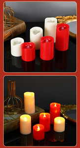 Velas <span class=keywords><strong>de</strong></span> Pilar LED parpadeantes Velas sin llama Velas LED con pilas para fiestas Decoraciones <span class=keywords><strong>de</strong></span> casas <span class=keywords><strong>de</strong></span> bodas - Product Image 6