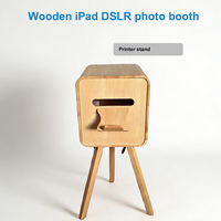 Neues Design Langlebiger Tragbarer Holz-Druckständer iPad DSLR Fotobox Sofortdruck-Ständer für Hochzeiten und Events