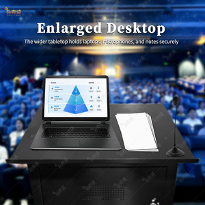 Podio <span class=keywords><strong>Digital</strong></span> HD Gob con Pantalla LED, Podio Inteligente Móvil de Sobremesa, Pantalla para Conferencias y Eventos - Product Image 4